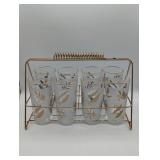 VTG LIBBEY GOLDEN FOLIAGE 8 GLASS 12 OZ TUMBLER