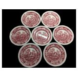 Copeland Spode Tower Pink Bread & Butter Plates