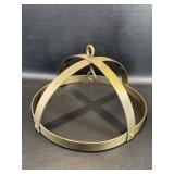 Vintage Brass Hanging Pot / Utensil Rack 12.5