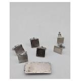 STERLING SILVER MONEY CLIP & CUFF LINKS 58g