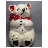 Mid Century Ceramic Bear Cookie Jar American