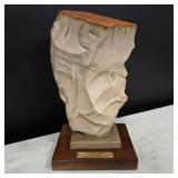 Ispanky Signed "Oriental Man" Sculpture