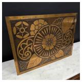 Art Deco Brass Floral Panel