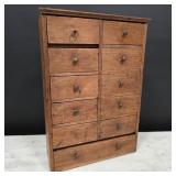 Antique Pine Spice Box