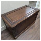 Vintage Wood Storage Chest