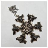 Gorham Sterling Silver 1977 Snowflake Ornament
