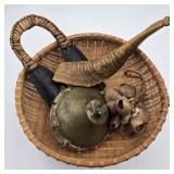 Lot of Percussion w/ Agogo, Seed Shaker, & Horn