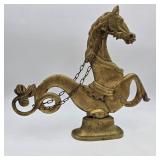 Figural Brass Venetian Seahorse Gondola Oar Lock