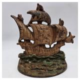 Cast Iron Ship Bookend