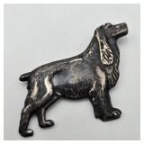 Sterling Cocker Spaniel Brooch