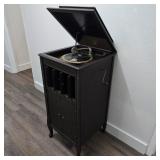Antique Columbia Grafonola Record Player & Records