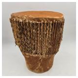 African Hide Tribal Hand Drum