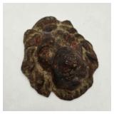 5" Antique Cast Iron Lion Head Plaque