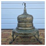 Vintage Turkish Style Brass Brazier / Fire Pit