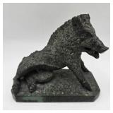 Italian Serpentine Sculpture after the Uffizi Boar