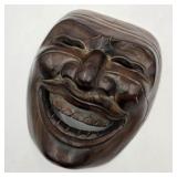 Carved Japanese Noh Mask Wall Art