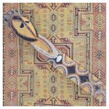 40" Carved Tribal Sawfish Style Mask