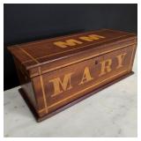 Small Inlaid Wood "Mary" Chest