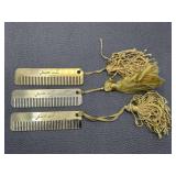 Judith Lieber Mini Gold Tone Tassel Combs