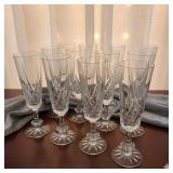 Set of 12 Crystal Champagne Flutes