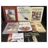 8 BOOKS ON NATIVE AMERICAN & WESTERN ART, KNIVES,
