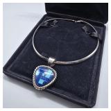 Carolyn Pollack Lapis & Turquoise Mosaic Sterling