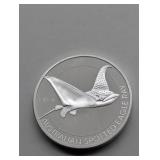 1.5 OZ FINE SILVER AUSTRALIAN EAGLE RAY ROUND