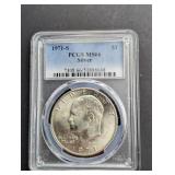 1971 S MS66 IKE SILVER DOLLAR PCGS
