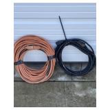 2 EXTENSION CORDS 25 FT. & 100 FT. W/ REPAIRS