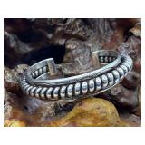 Sterling Silver TAHE Navajo Cuff Native American