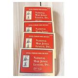 4 VTG National Mah Jongg Cards 2012