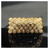 Vintage Czech Glass Clear Rhinestone Layere