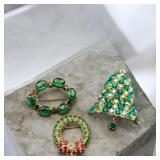 Christmas Bell Aurora Borealis AB Rhinestones