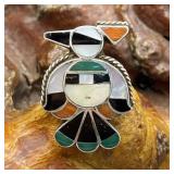 Sterling Zuni Native American Ring Inlay Stone