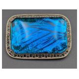 Vintage Butterfly Wing Brooch, Czechoslovakia