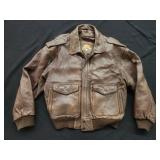 Adventure Bound Leather Bomber Jacket Large