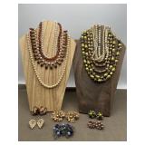 Vintage Necklaces & Clip On Earrings