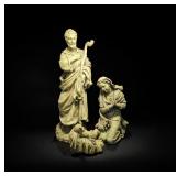3PC  Resin Holy Family 27" Nativity