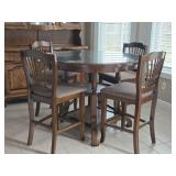 New Classic Pub Table & Four Chairs w/ Glass
