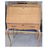 Antique Oak Drop-Front Petite Desk