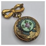 Vintage Coro Locket Brooch