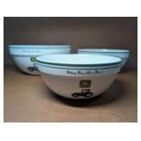 John Deere Mixing Bowls by Gibson