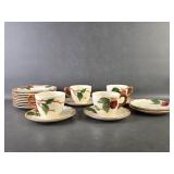 Vintage Franciscan Apple Bread Plates  , Cups +