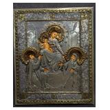 Virgin Of The Rosary Icon, features the Blessed