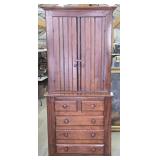 Antique Primiitve Walnut Bedroom Cabinet