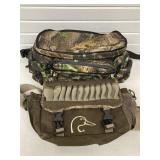 2 HUNTING PACKS WAIST BELT W/REAL TREE CAMO &