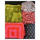 3 Cotton Ladies Shirts w/ 2 VTG Towels