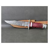Damascus Style Bowie Knife