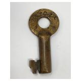 H&TC Brass Railroad Padlock Key Houston & Texas