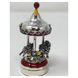 925 Sterling Silver Miniature Carousel 58g Horse,